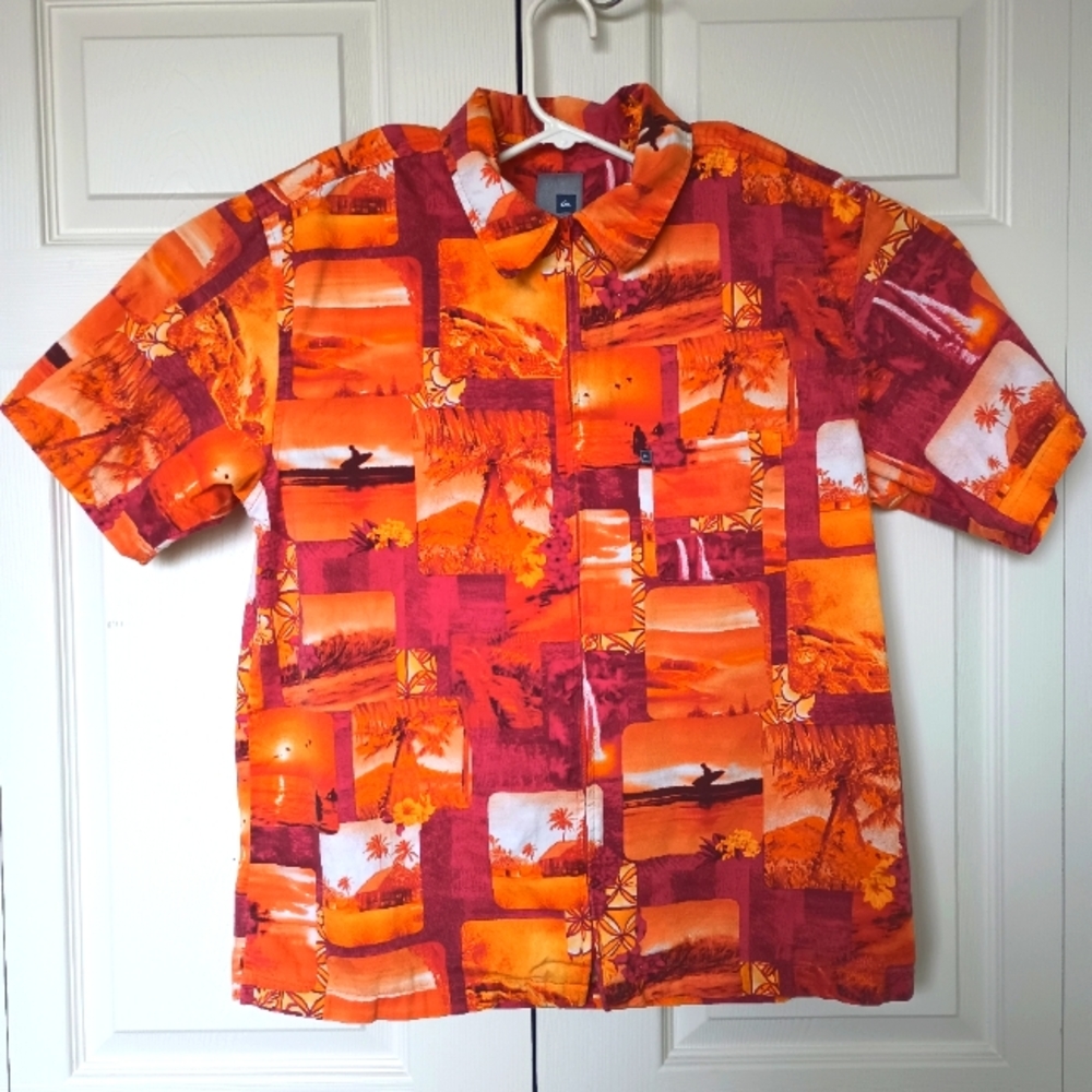 Quick silver zipper shirt